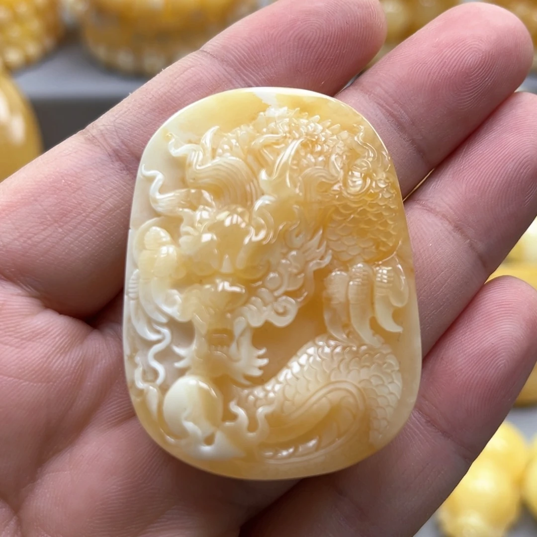 琥珀颈饰未镶嵌吊坠