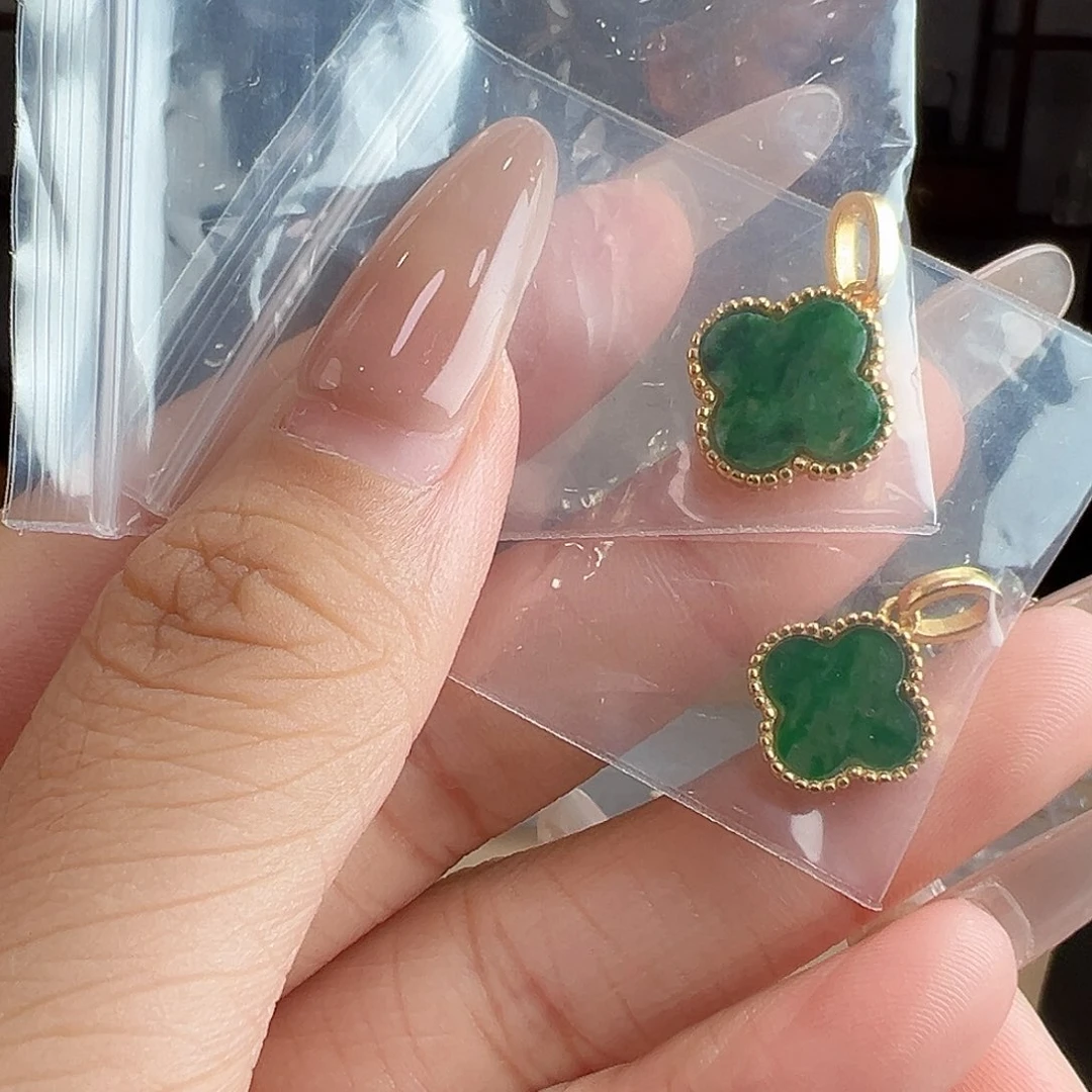 颈饰银S925镶嵌翡翠吊坠多样性发货一