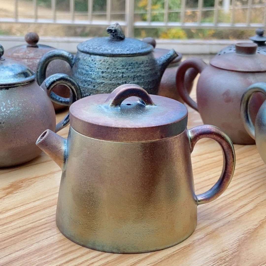 建水紫陶柴烧茶具微瑕