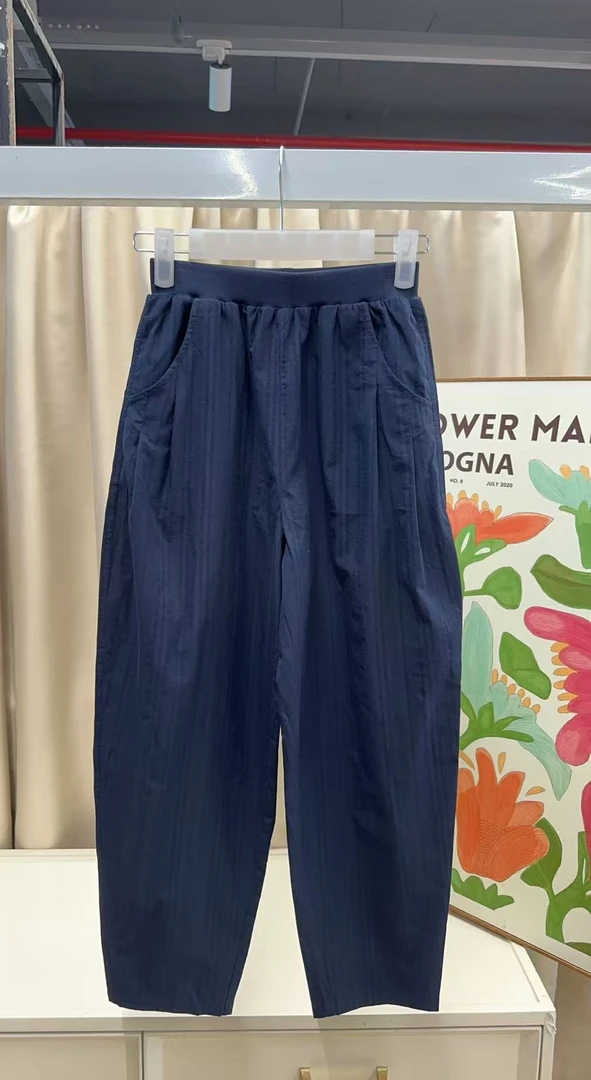 4104/儿童夏款休闲裤/藏青/微瑕