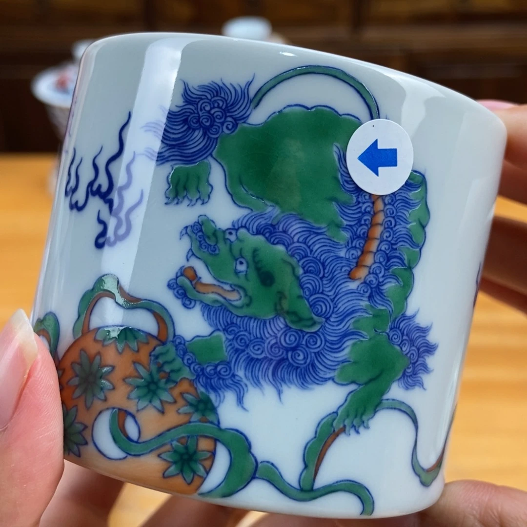 手绘现代茶具非古董