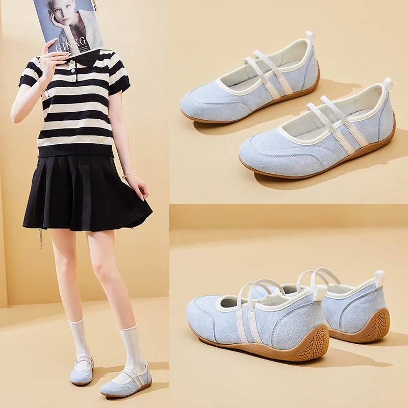 小白鞋帆布鞋软底春秋平底白色浅口女鞋单鞋运动休闲舞蹈鞋公主鞋