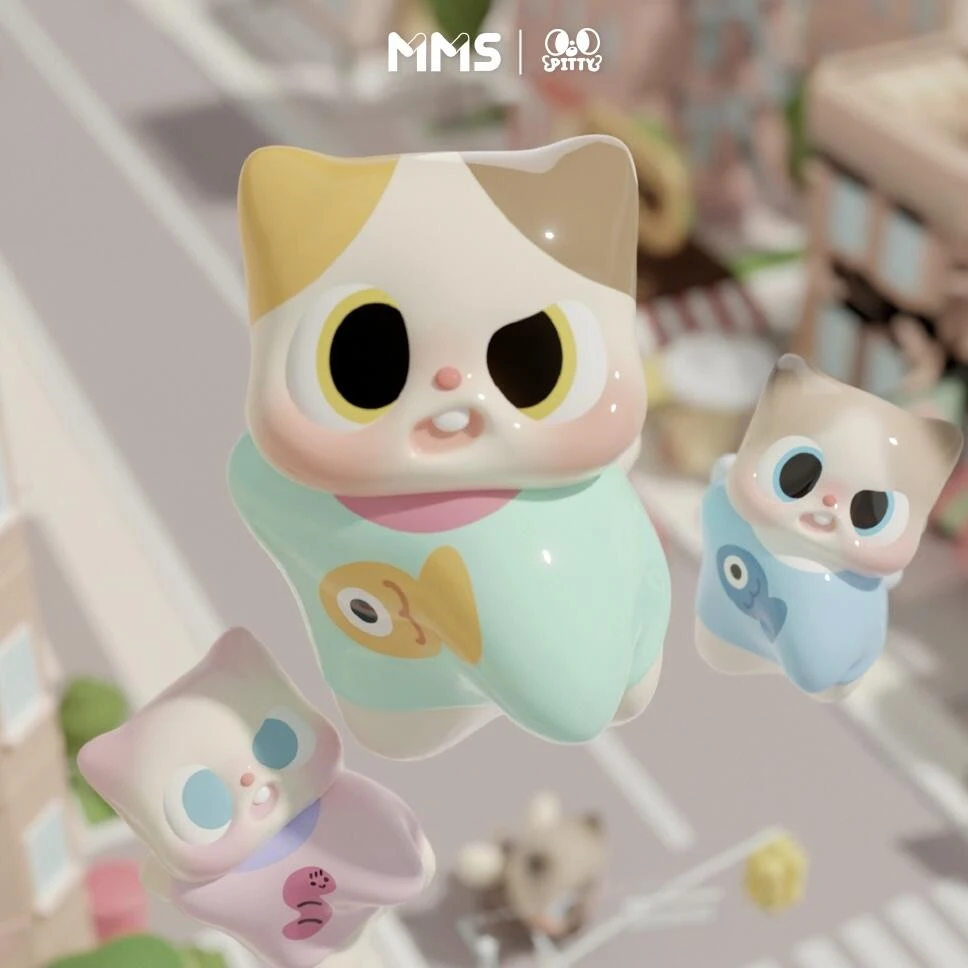 【拆盒】Pitty猫猫日常系列新品二代萌粒盲盒_泡泡鱼潮玩