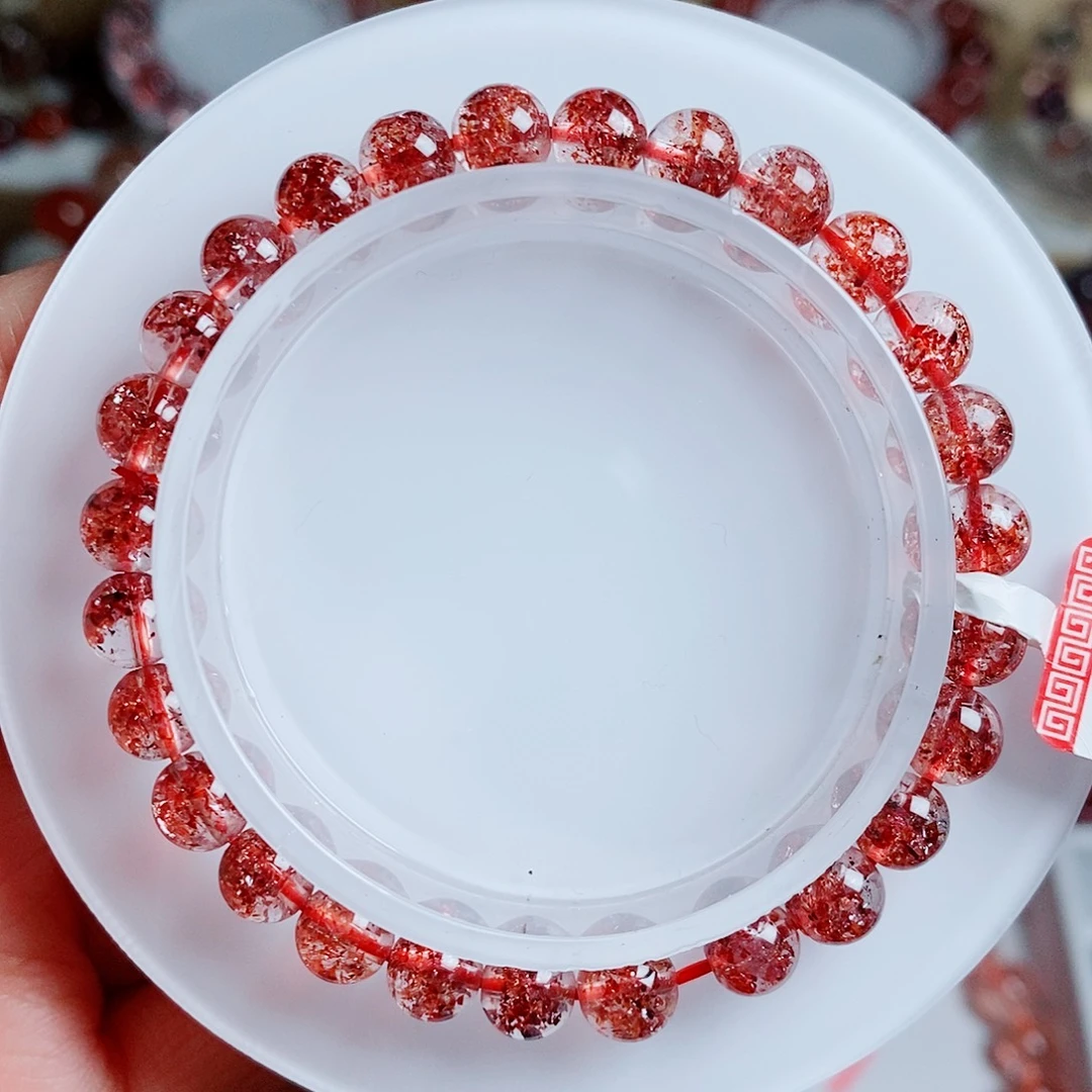 水晶手串未镶嵌金草莓