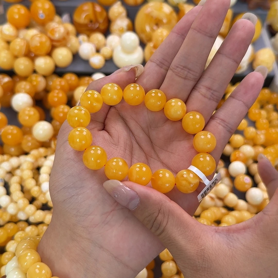 蜜蜡未镶嵌珠宝奇石同料14mm