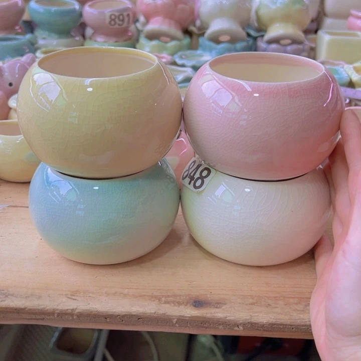 陶瓷花盆当场凑满12包邮