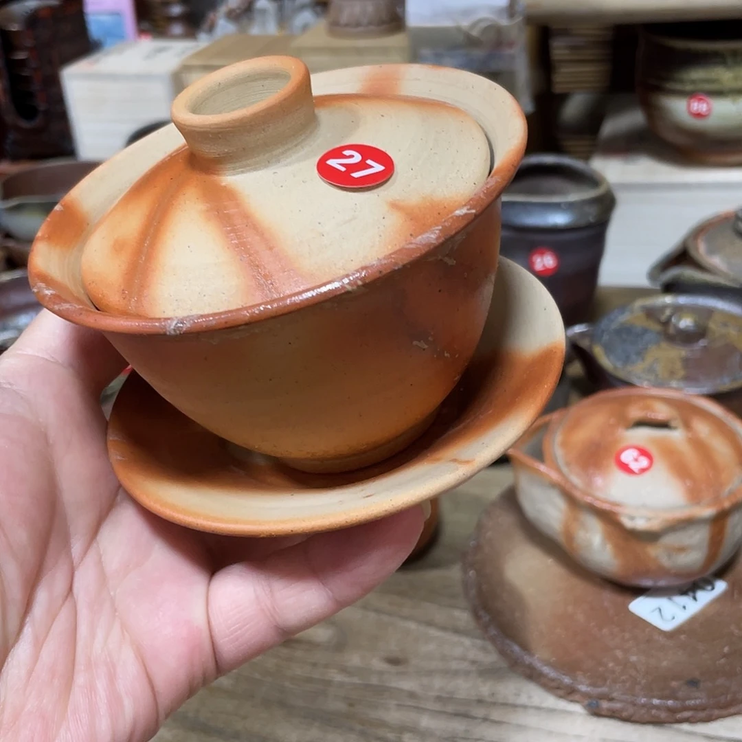 明光窑备前三才茶杯