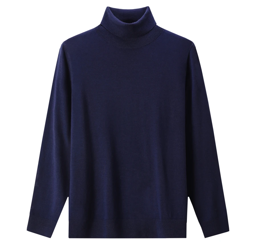 HZQ「亲肤舒适」精仿超细丝光绵羊毛高领打底衫