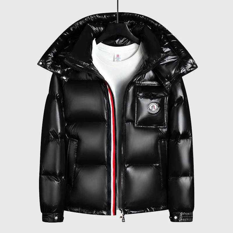 曼库帕娅彩虹条羽绒服男女短款冬季新款时尚百搭加厚保暖外套