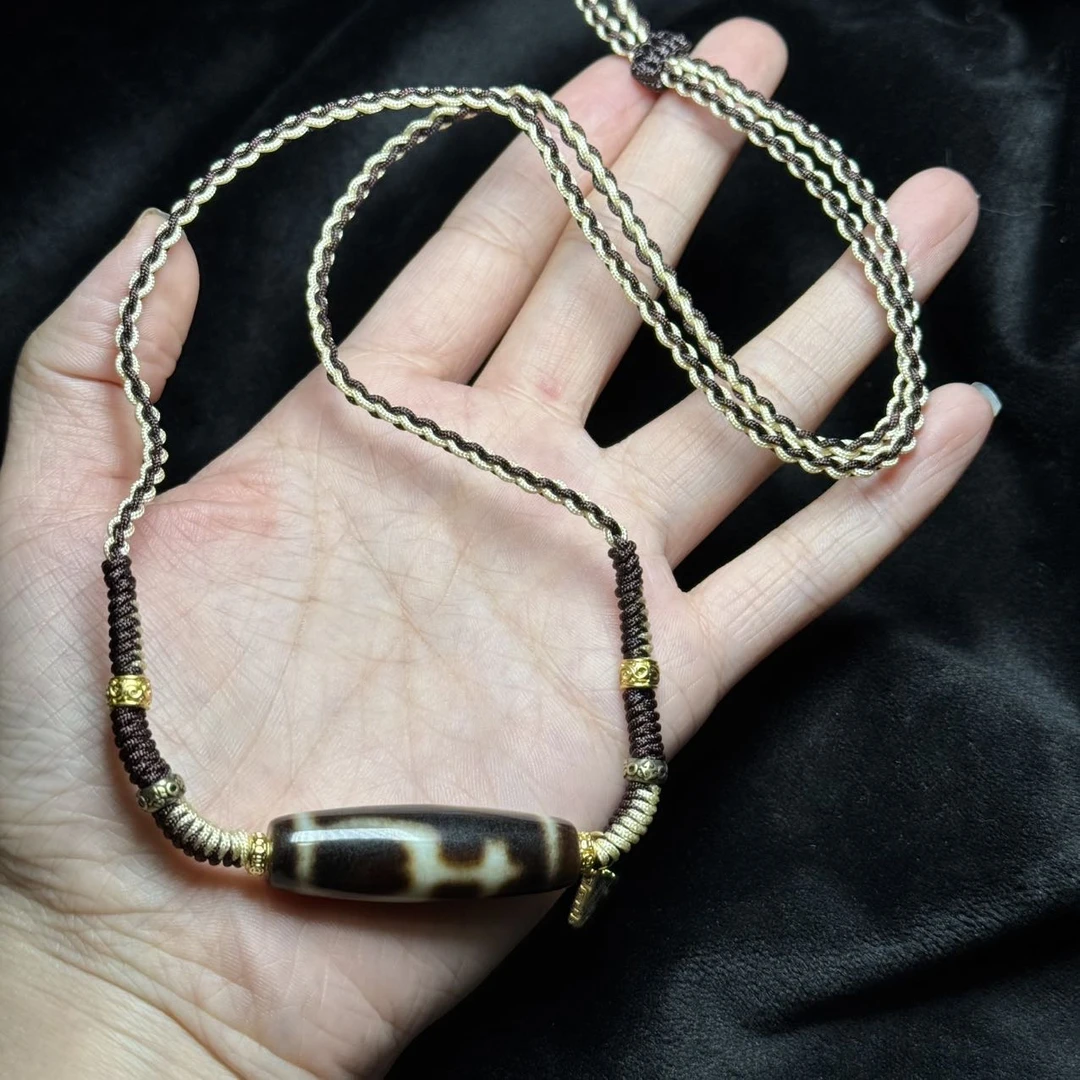 【天赐精选】 TC06936-玛瑙DIY脖挂（宝瓶）-38x11mm