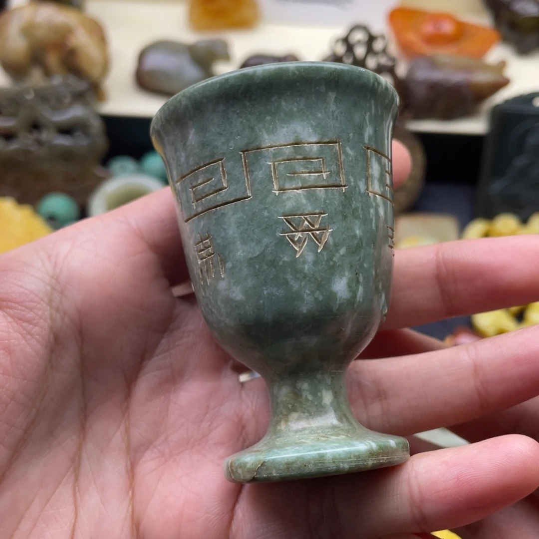 未镶嵌蛇纹石玉颈饰17