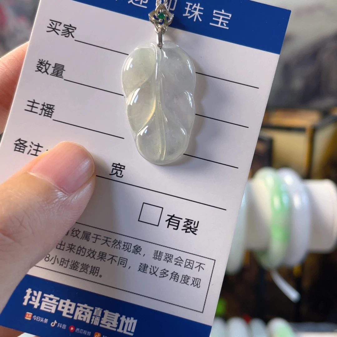 翡翠银S925镶嵌颈饰多样性发1