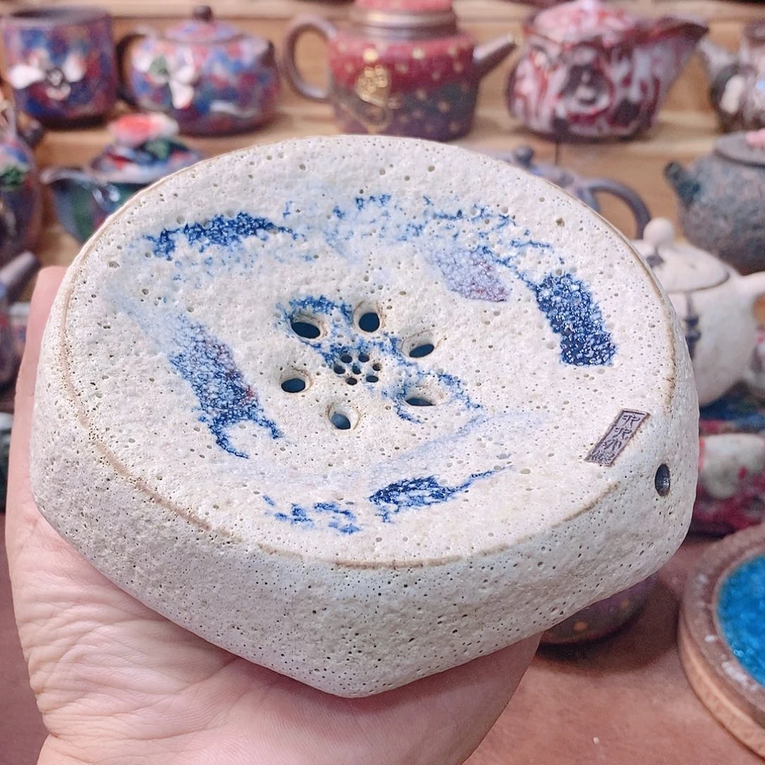 粗陶志野柴烧茶器