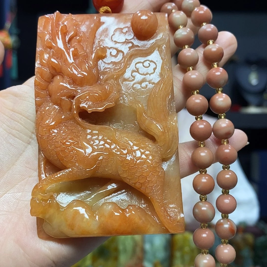 未镶嵌岫玉挂件吊坠