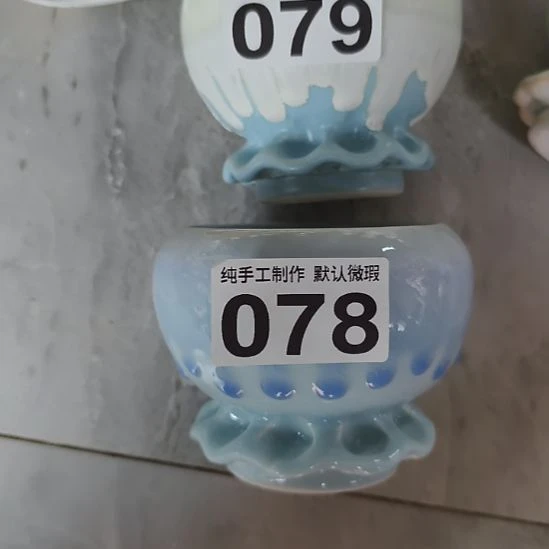 ❥***唱景德镇手工高温陶瓷，中号两只盆福利不退不换