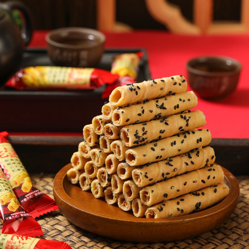 老上海芝麻蛋卷酥脆蛋酥卷独立包装办公室追剧下午茶解馋休闲零食