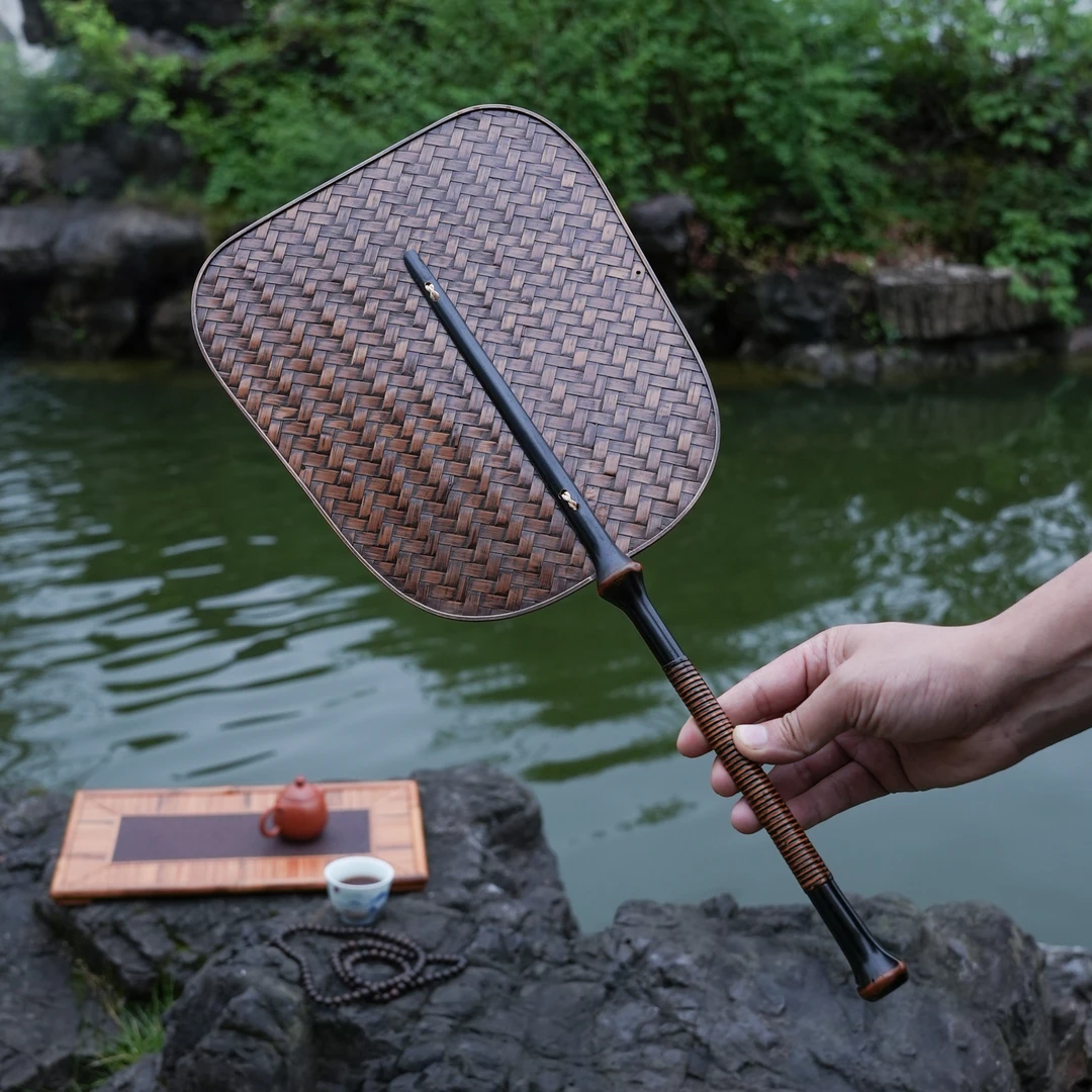 【芭蕉扇】手工复古筇竹柄竹编芭蕉扇中国风汉服夏季纳凉青篦扇