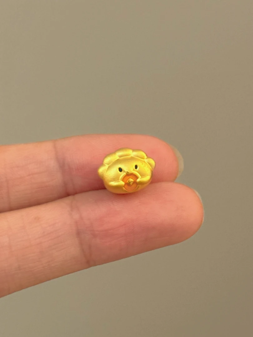 贝贝黄金 足金999 曼家金币饺子 珐琅彩 转运珠 102