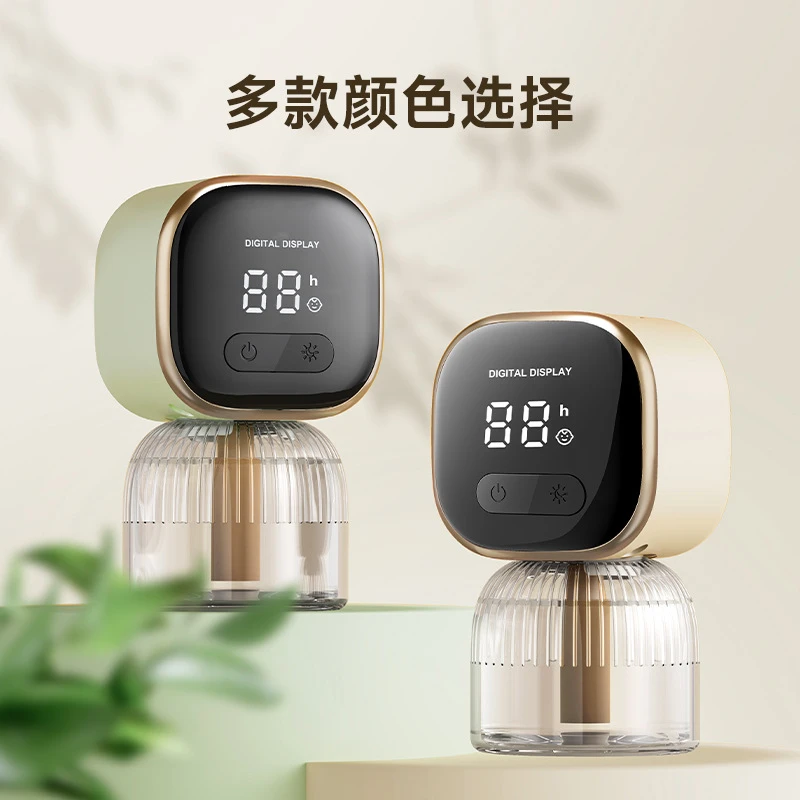 灭蚊神器数显定时电蚊香加热器旋转电热蚊香液驱蚊液家用灭蚊液