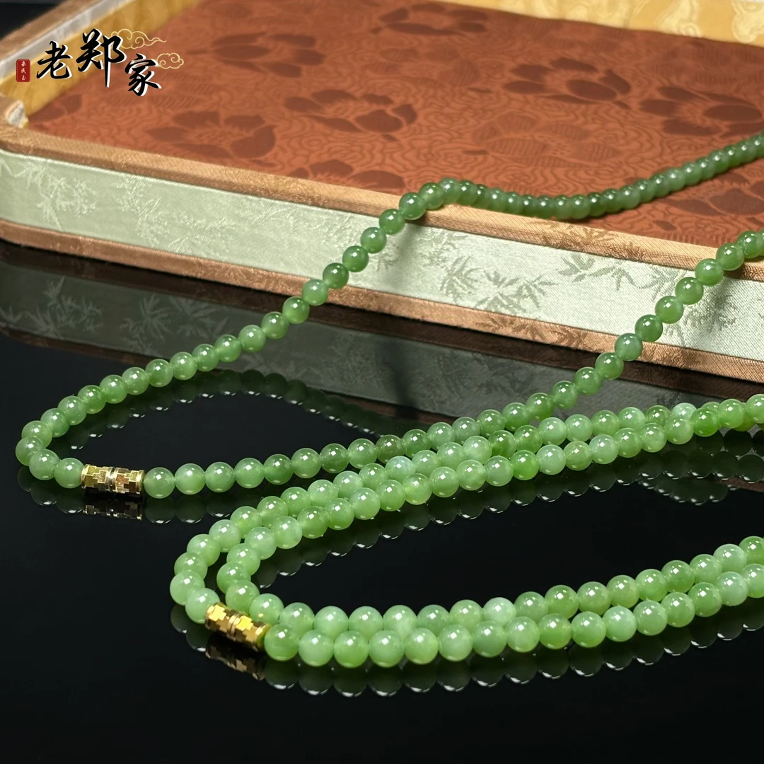 【老郑家】和田玉项链 约6mm 多样性发1件 737