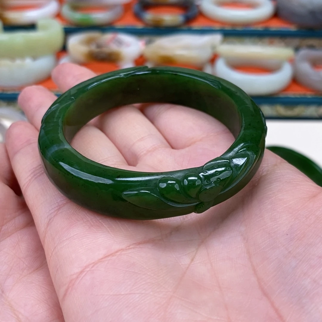 和田玉手镯54.5未镶嵌