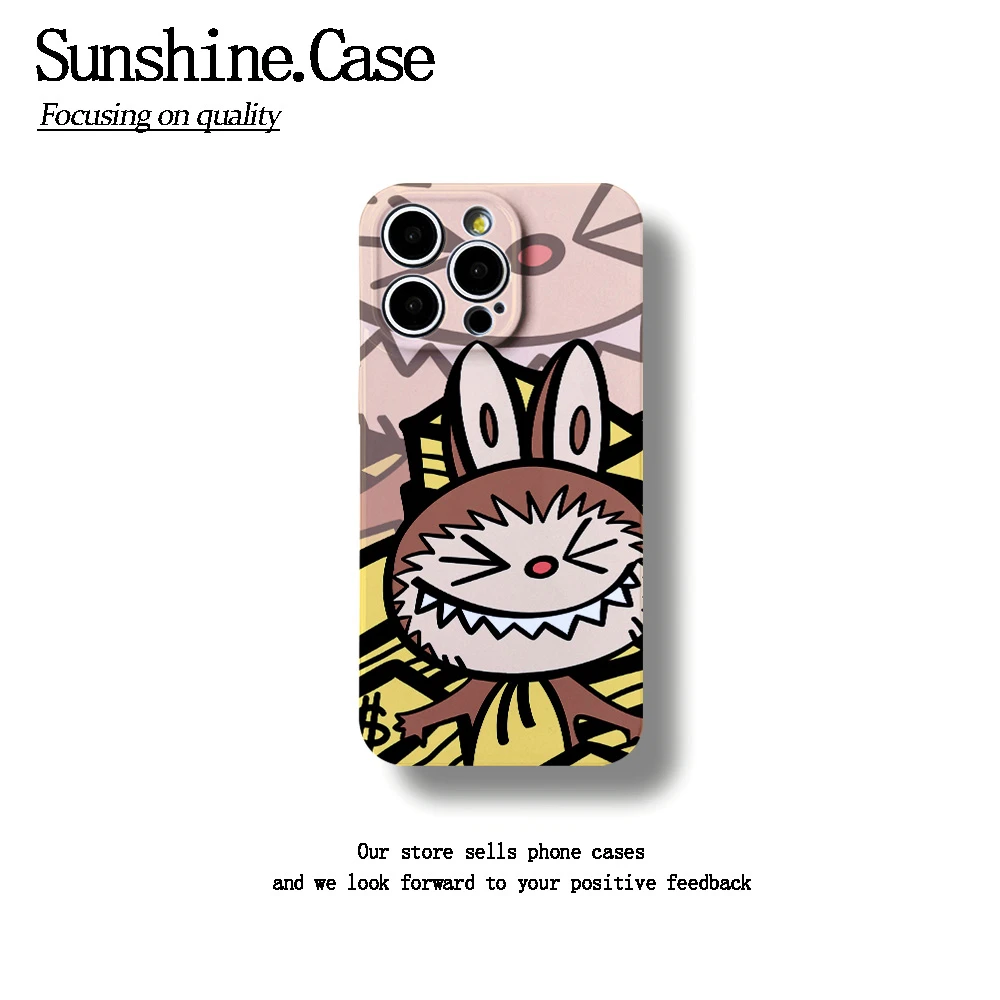 菲林软壳线条拉布布适用于苹果华为vivo小米oppo一加防摔手机壳