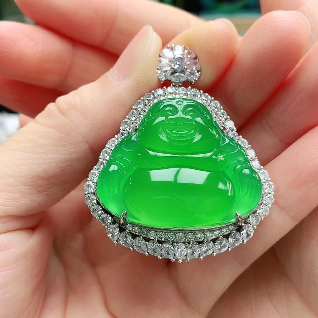 玛瑙/玉髓吊坠银S925镶嵌