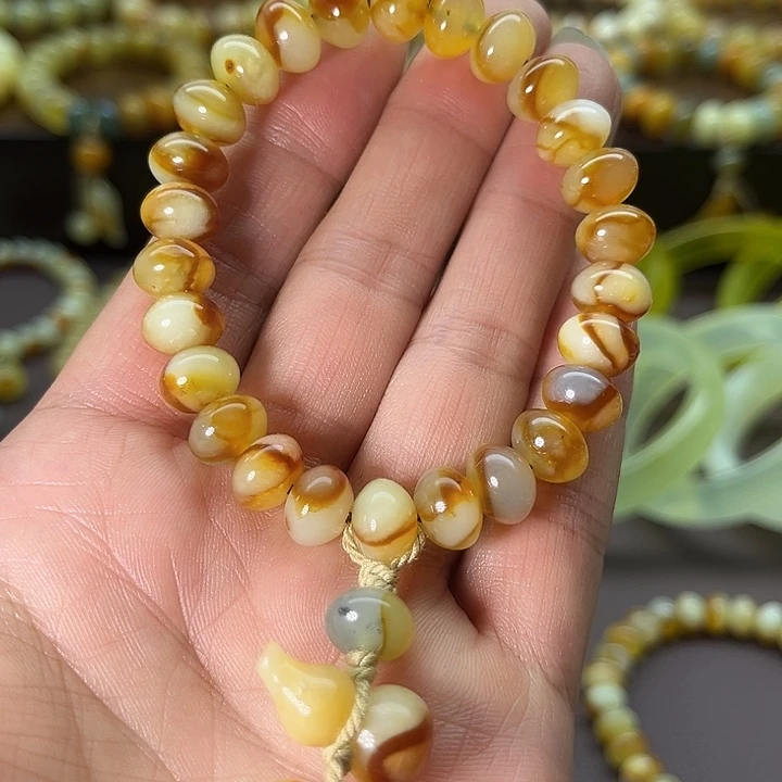 蛇纹石玉未镶嵌手链