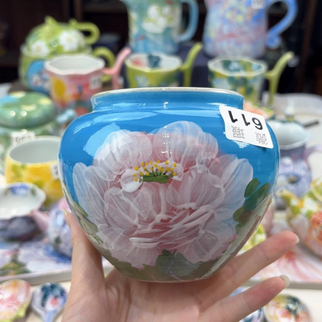 景德镇手绘高温釉下彩陶瓷茶具