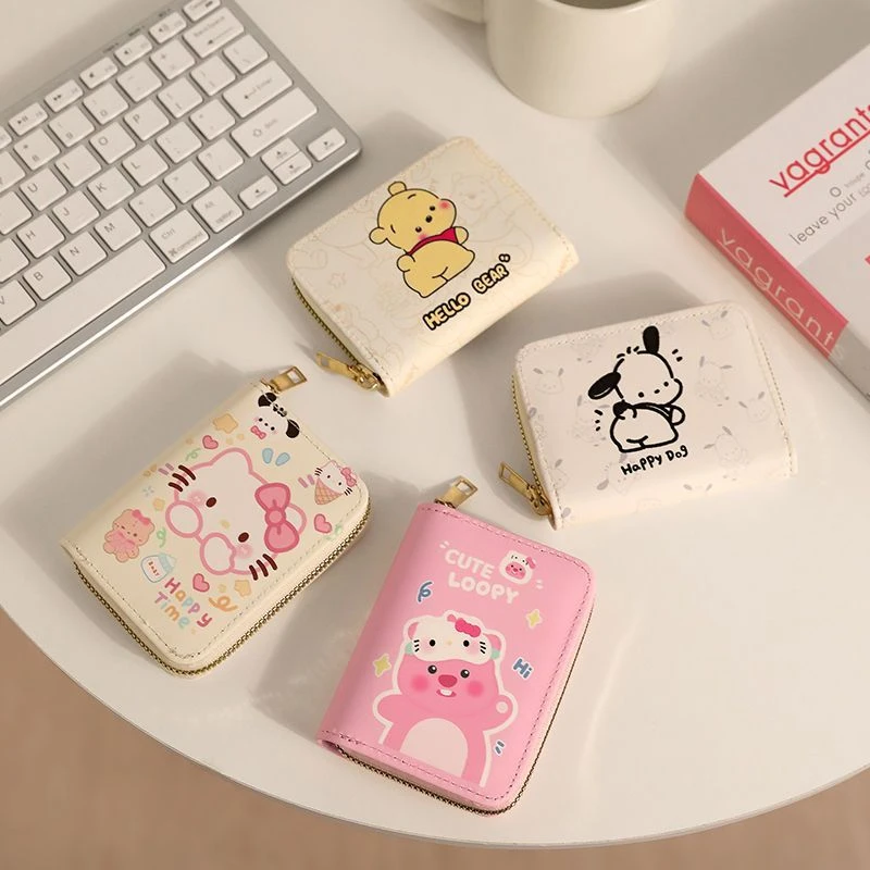 凯蒂卡通卡包新款多功能卡位银行卡可爱卡夹包零钱包女生女款