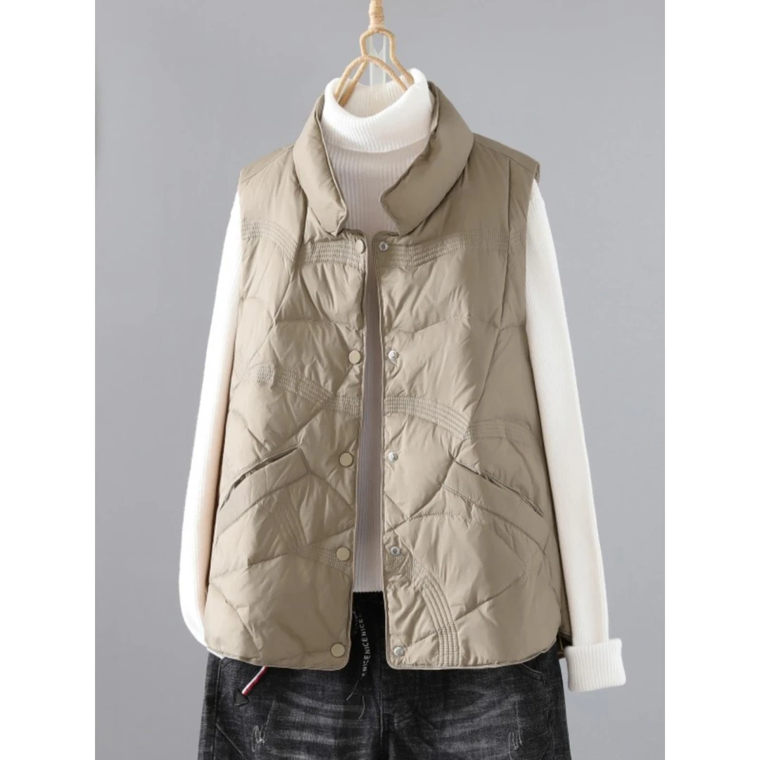 轻薄马甲棉衣女秋冬新爆款时尚休闲宽松夹棉加厚保暖坎肩棉服外套