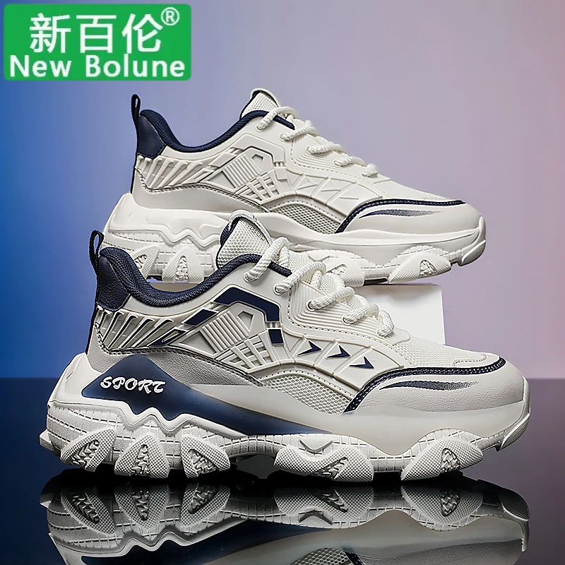 NEW BOLUNE/新百伦秋季新款时尚高品质机甲大码休闲运动老爹鞋