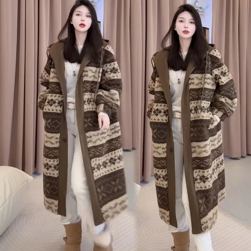 2025秋季新款时尚显瘦气质网红高档洋气女高级百搭宽松大码大衣潮