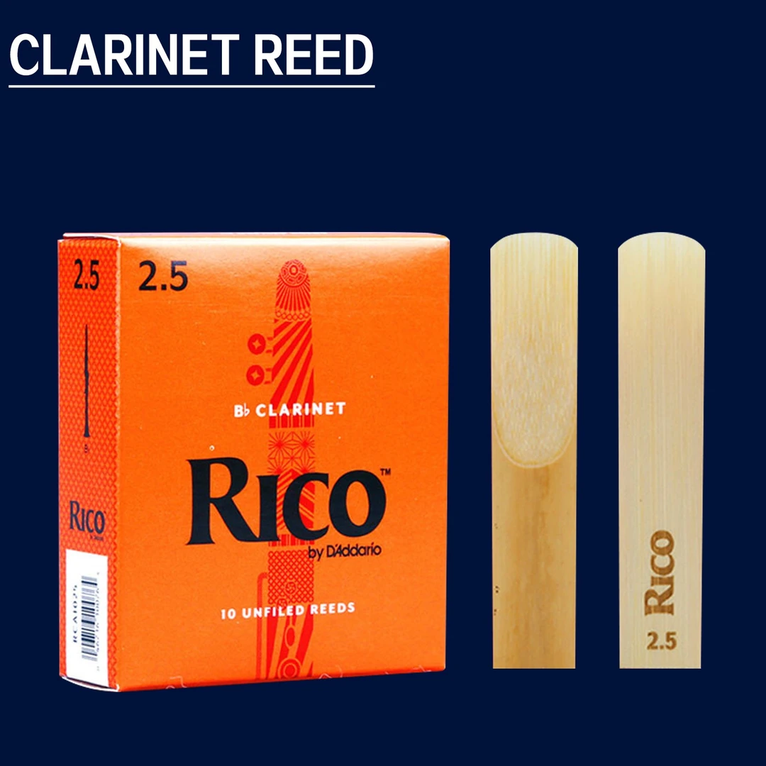 rico单簧管哨片瑞口黄盒橙盒黑管降b调古典流行2.5号美国进口海尚