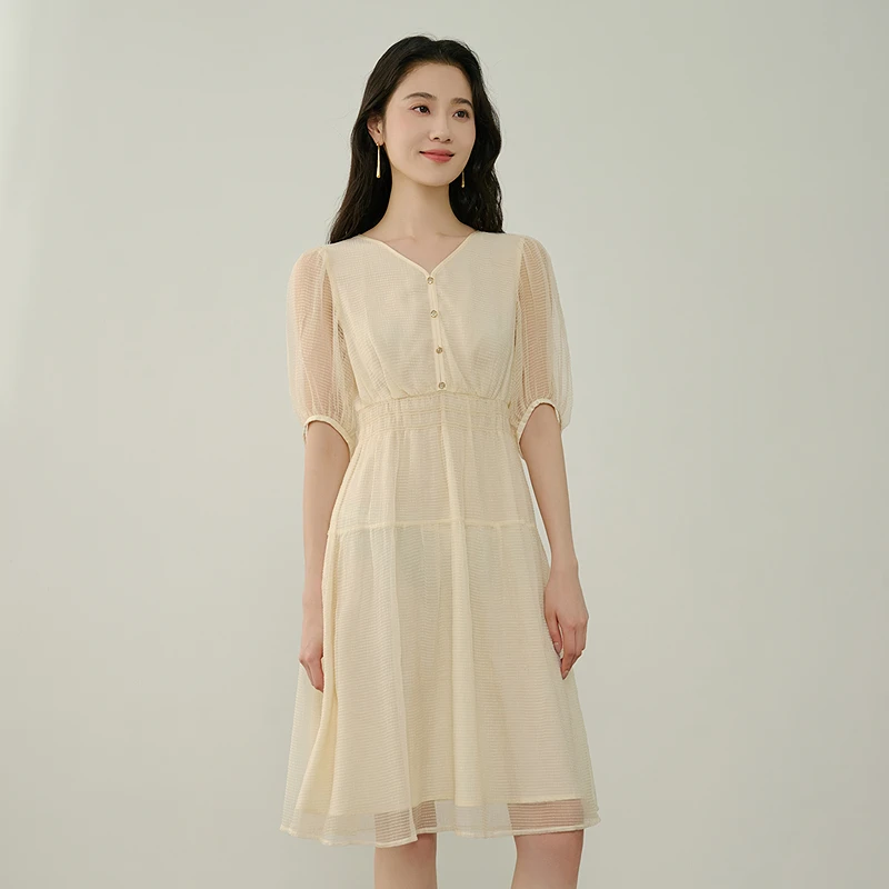 【陈大可专属】NEELLY商场同款连衣裙N23044Y03356