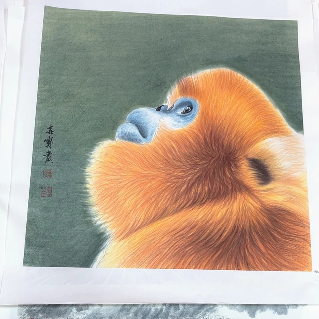 福***量国画徐森宝老师三尺动物作品赵7