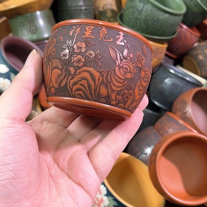 茶杯紫砂全手工紫砂主人杯