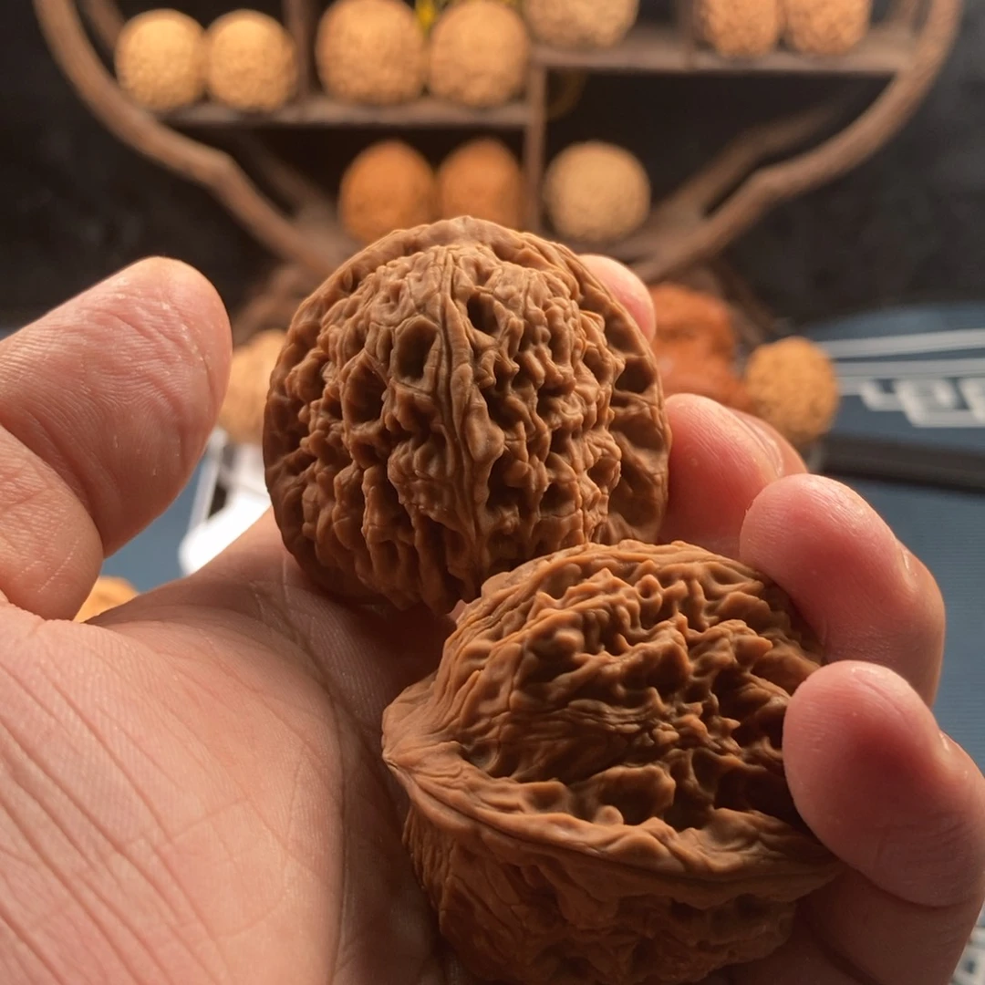 六****文玩核桃把件42.8全品赵喜满南疆石