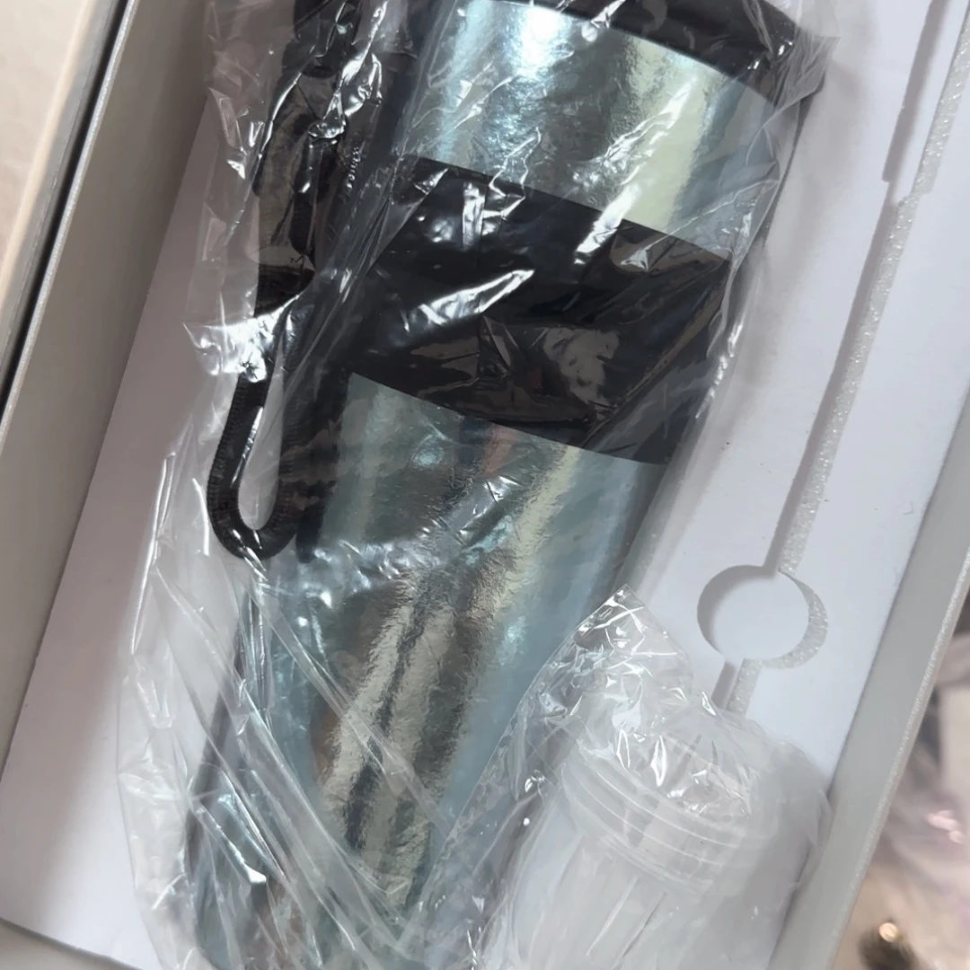 塑料吸管杯福利蓝色微瑕