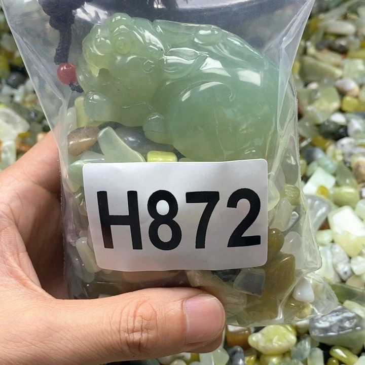 未镶嵌岫玉鱼缸石