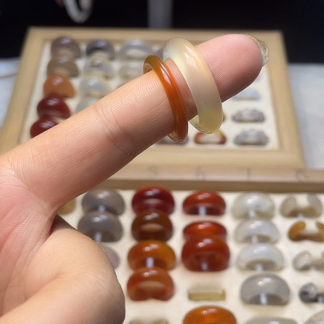 玛瑙/玉髓合金戒指A10港21/22 20不退换