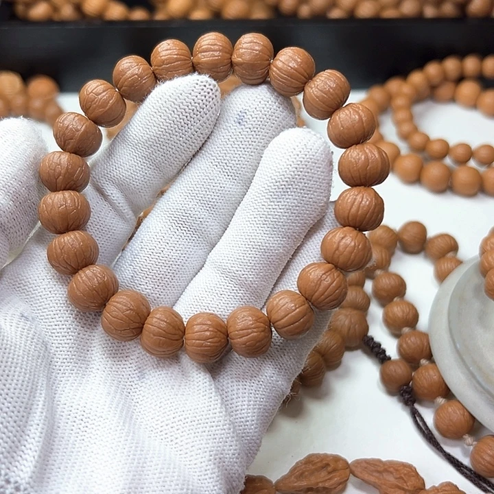 嘘***调桃核手串12南瓜猴头