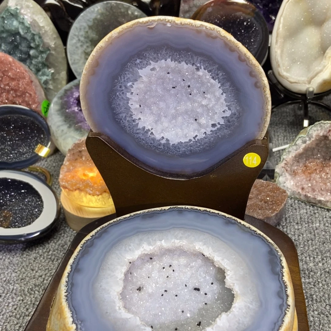 摆件紫晶未镶嵌水晶