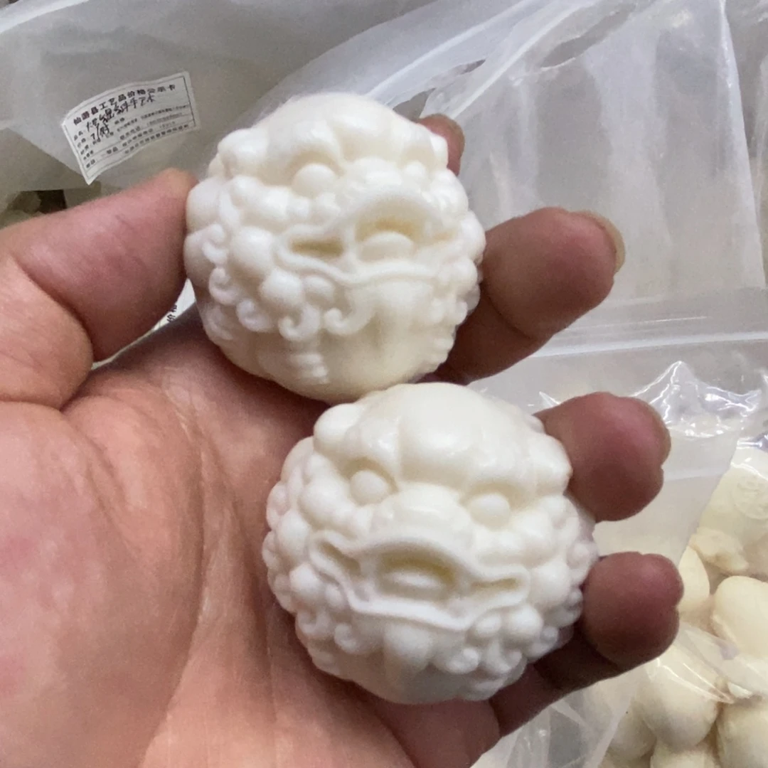菩提根/象牙果吊坠精品象牙果手把件一对3号貔貅