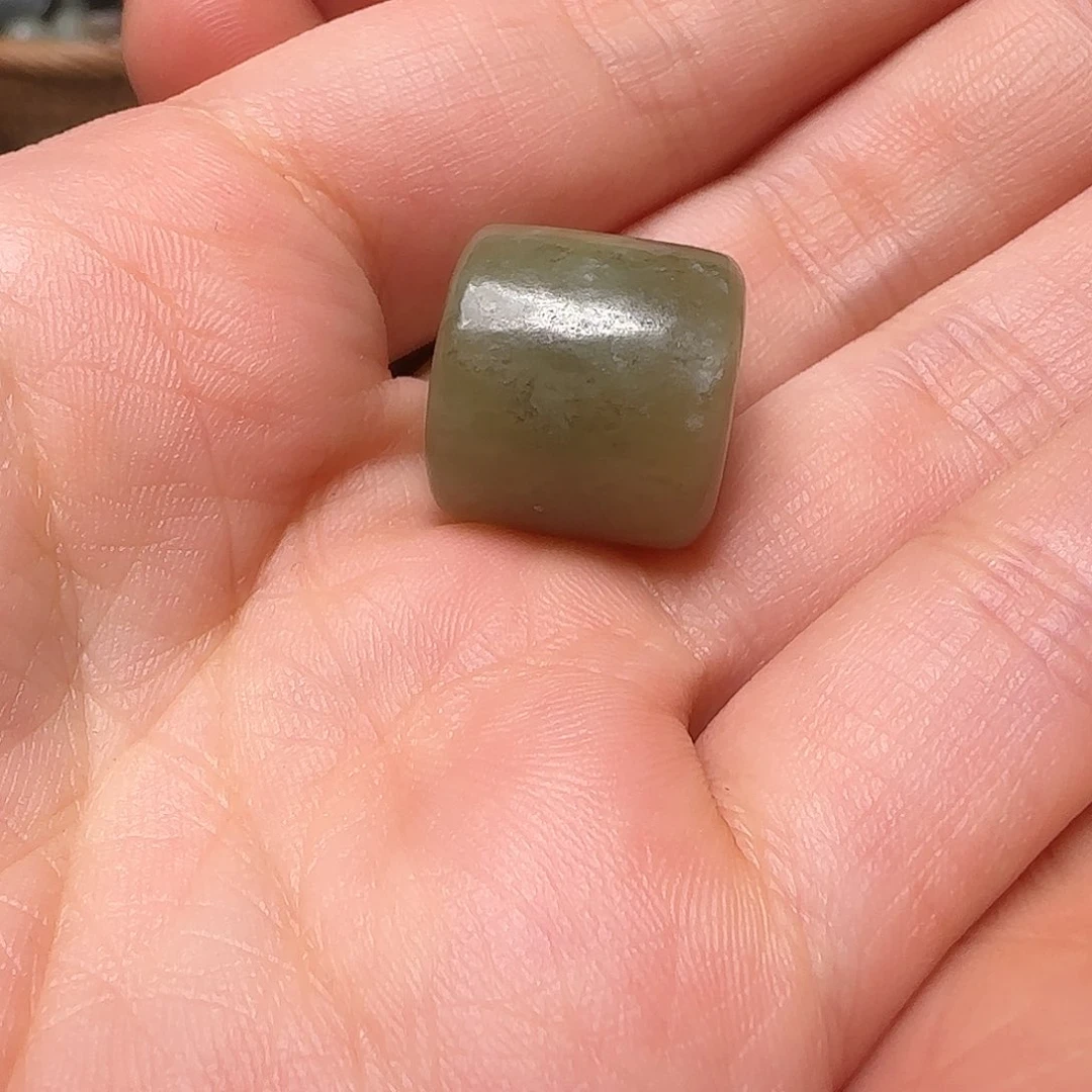 和田玉珠子未镶嵌峡**孩