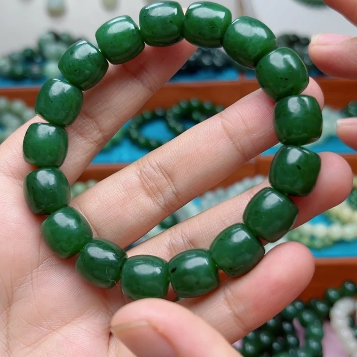 和田玉未镶嵌手链卡12