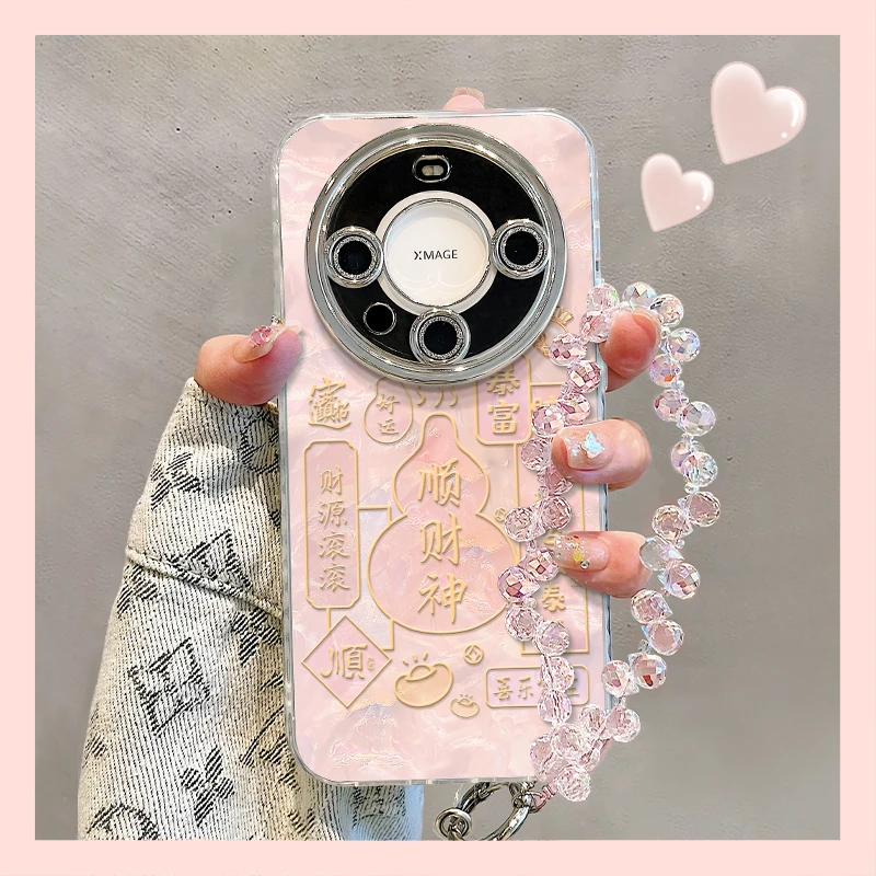 暴富财神手链适用华为mate70pro手机壳mate60pro小众高级mate50女