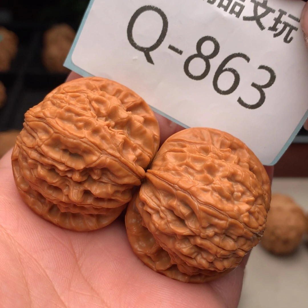 文玩核桃把件39磨盘………