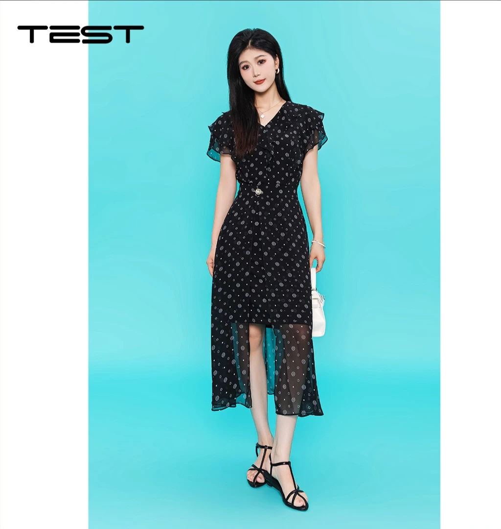 她之蝶25夏高腰显瘦包臀鱼尾裙夏款气质减龄连衣裙4252136