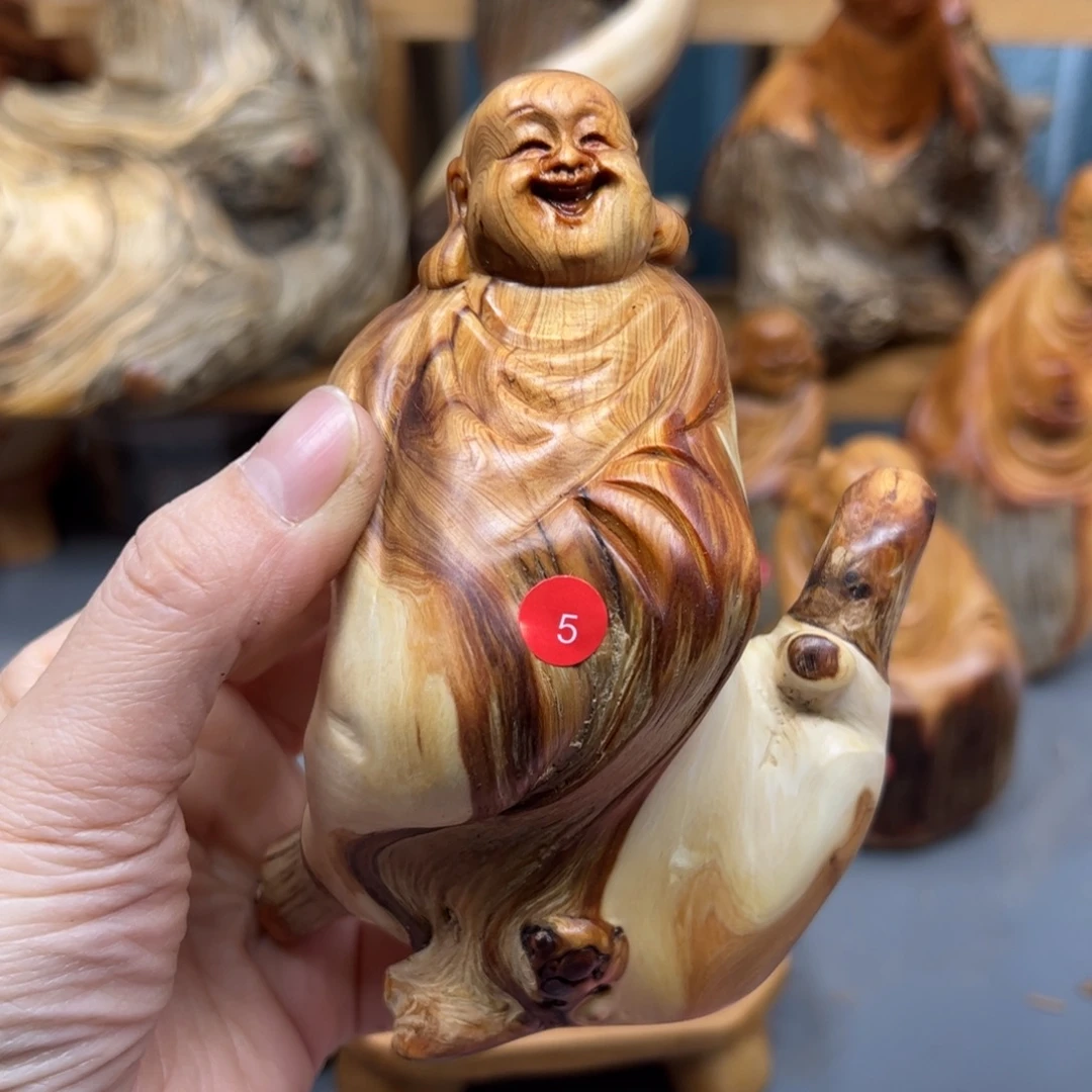 大***肠木崖柏木摆件手把件